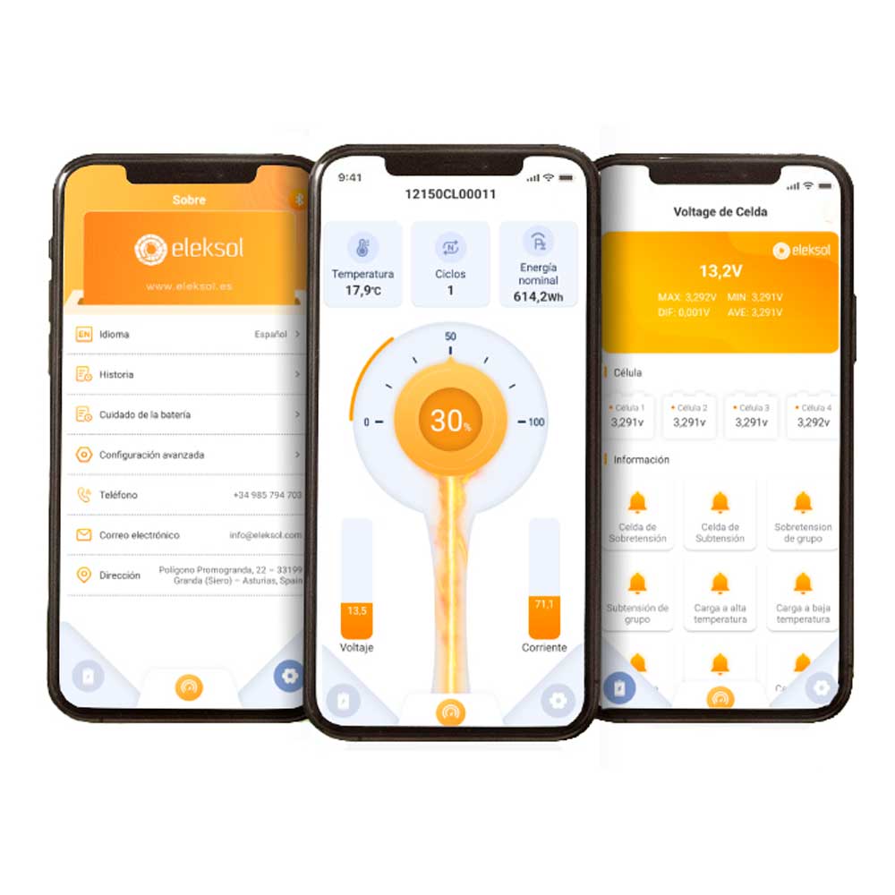 Batería de Litio LiFePO4 Eleksol 12,8V 150Ah Bluetooth y BMS V2 - Imagen 2
